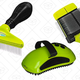 FURminator Dog Rake | $7 | Amazon
FURminator Firm Grooming Slicker Brush | $10 | Amazon
FURminator Curry Comb with Rubber Teeth | $6 | Amazon